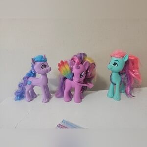 My Little Ponies Set Of 3.
